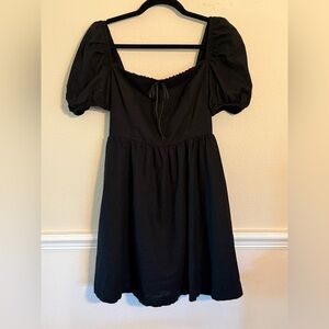 princess polly baby blue dress Camila Coelho Soraia Mini Dress in Black main image 0